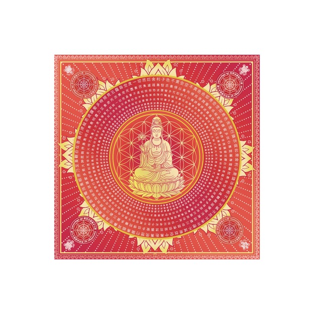 觀音心經紙 紅 一本40張/無摺痕