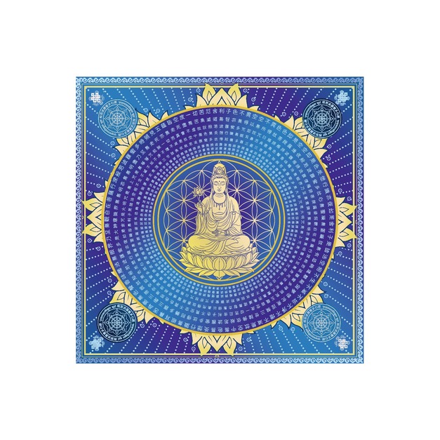 觀音心經紙 藍 一本40張/無摺痕