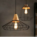 原木+鐵網吊燈( 特價拍賣商品 敬請洽詢 )_3