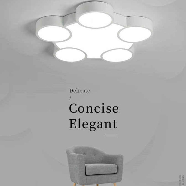 LED現代簡約優雅吸頂燈(白光)36W