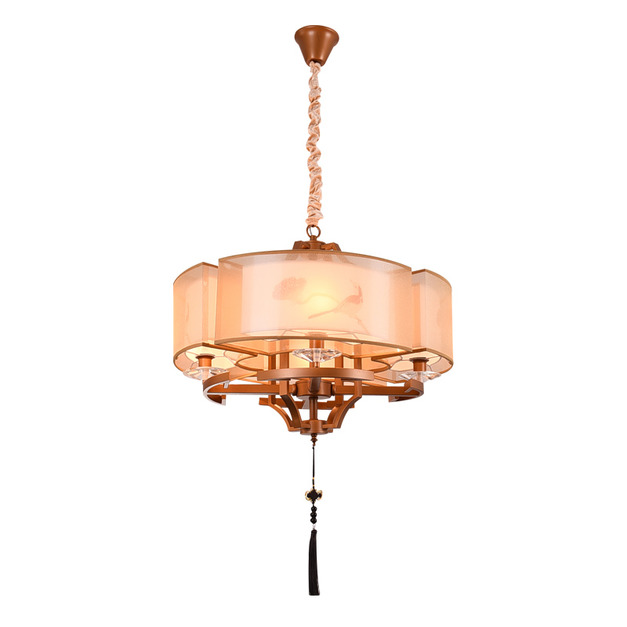 LED簡約中國風仿古吊灯(古銅色)W650×H420