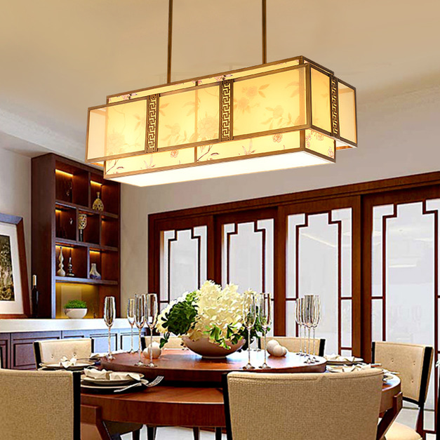 新中式復古中國風吊燈(L800×W300×H650)