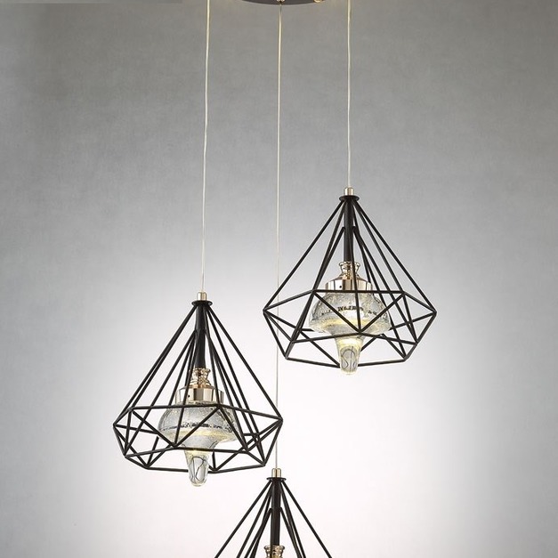 Industrial chandelier with Crystal ( Preorder )