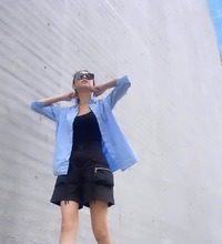 A字美式設計短褲