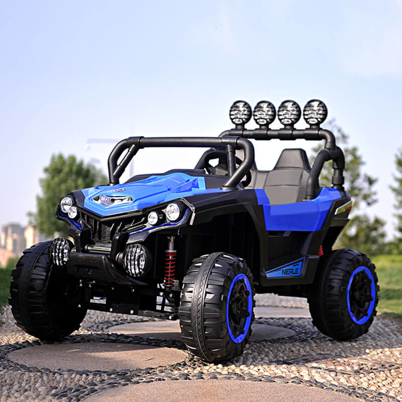 越野車兒童電動車 藍色 全方位直播