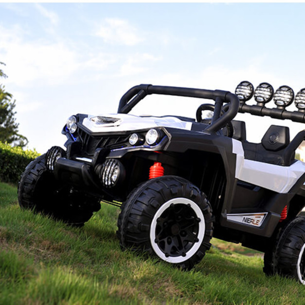 越野車 兒童電動車 (白色)