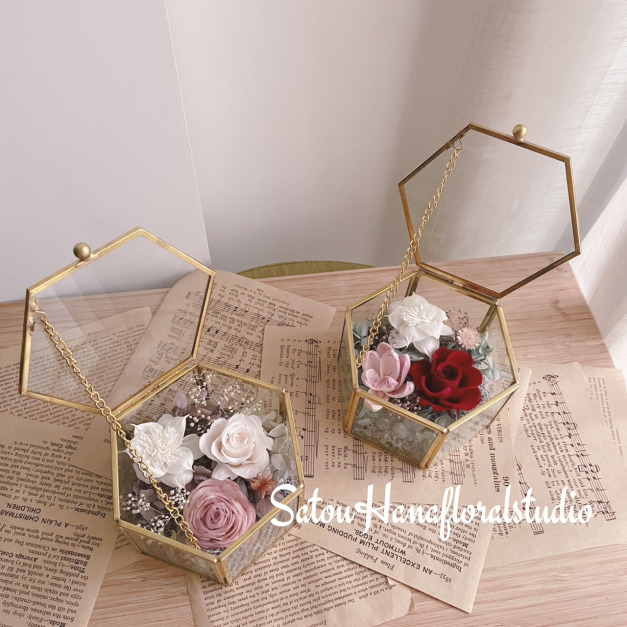 CBG-❤️永生玫瑰玻璃花盒❤️