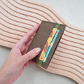 簡約撞色 水洗牛皮紙票卡夾 | 票券夾 證件套 名片夾 卡片夾_2