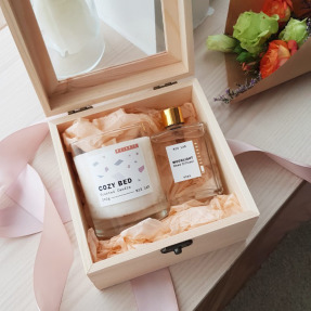 MIX LAB 質感香氛木盒禮組 | 200g蠟燭+60ml空間擴香瓶