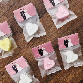 【客製禮】 愛心冰花茶蠟 | 10入起訂