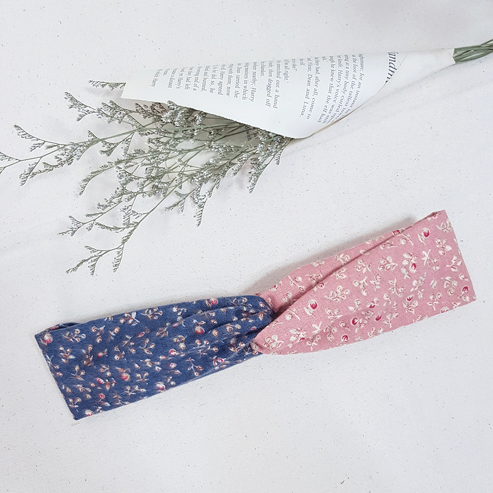 MIX 玫瑰園交叉鬆緊髮帶