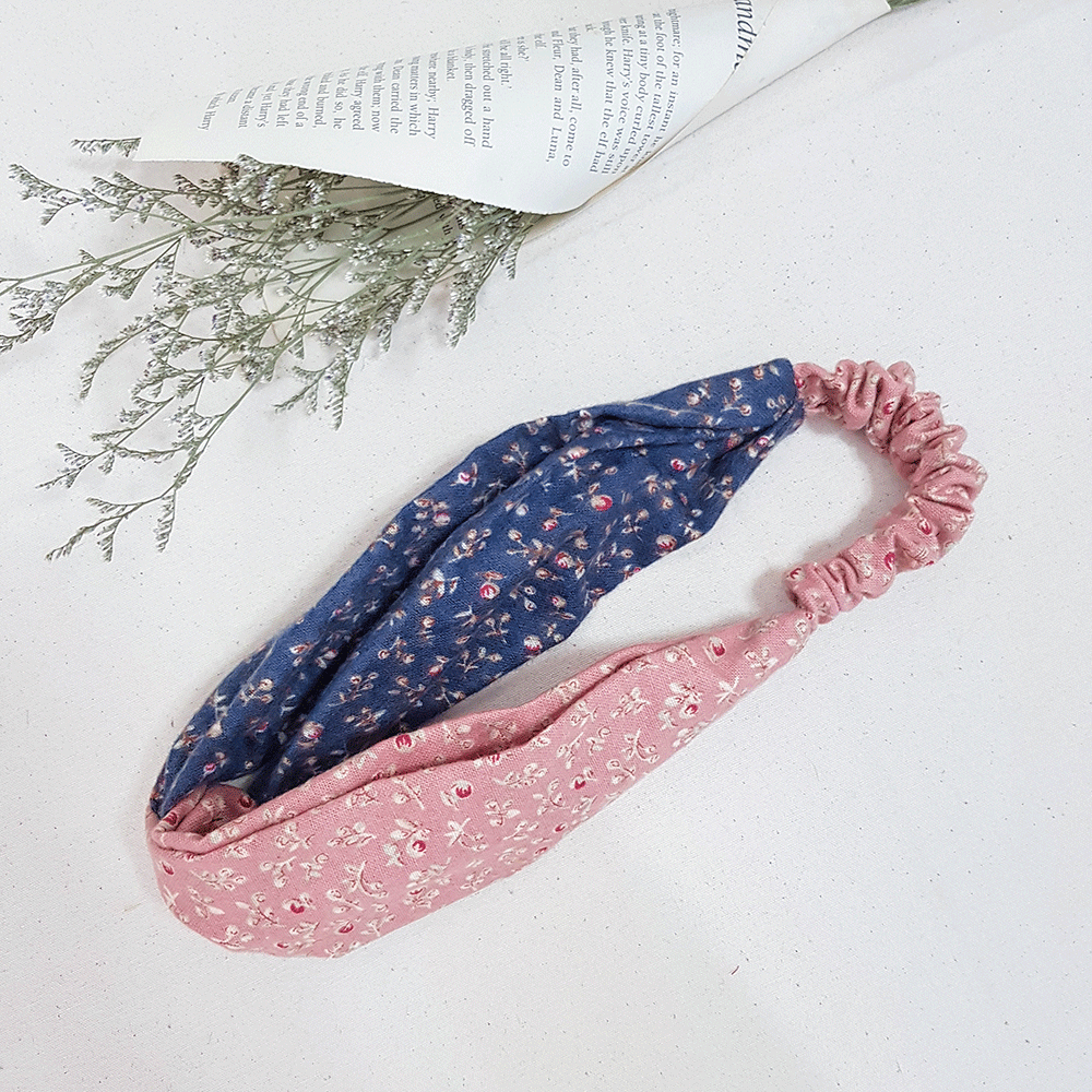 MIX 玫瑰園交叉鬆緊髮帶