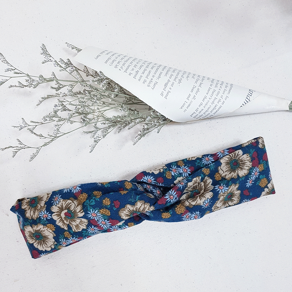 MIX 復古生活交叉鬆緊髮帶