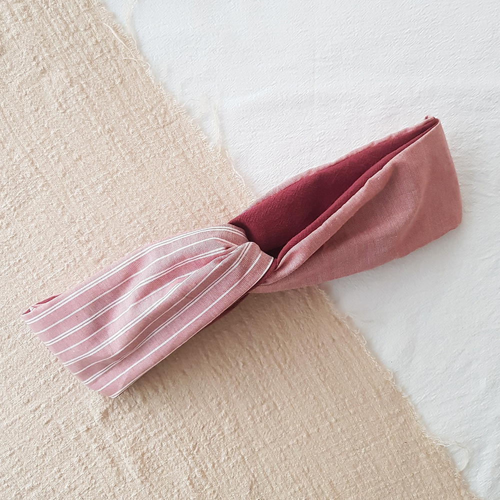 MIX 粉條 簡約清新 | 交叉鬆緊髮帶