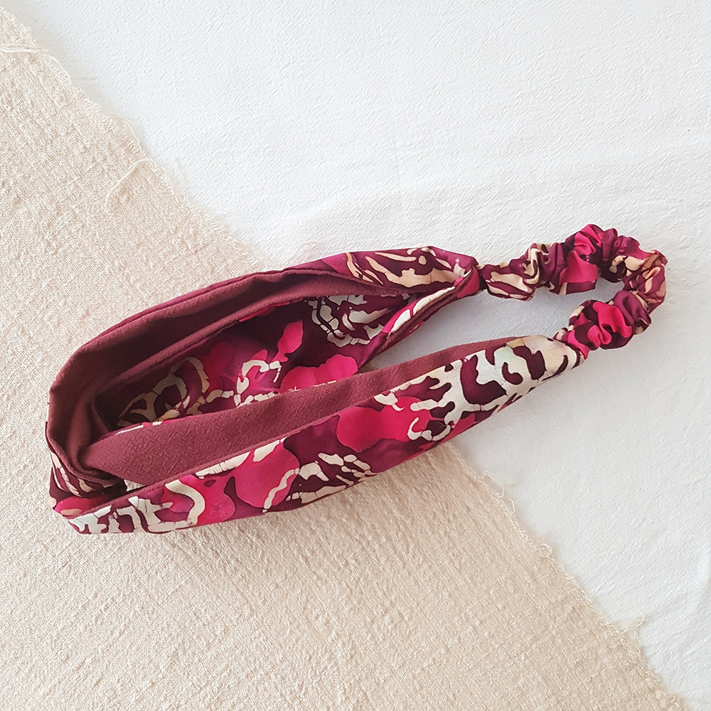 MIX 三生有幸 美國蠟染布 | 交叉鬆緊髮帶