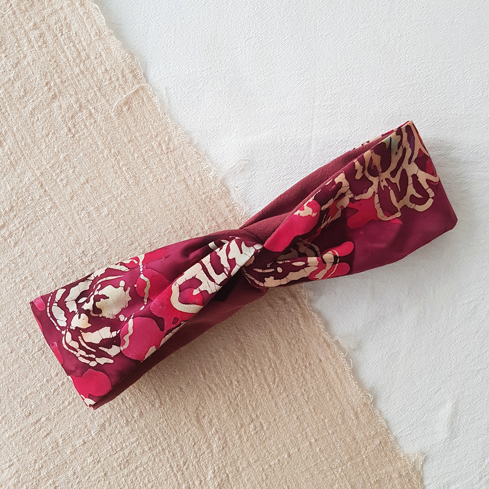 MIX 三生有幸 美國蠟染布 | 交叉鬆緊髮帶