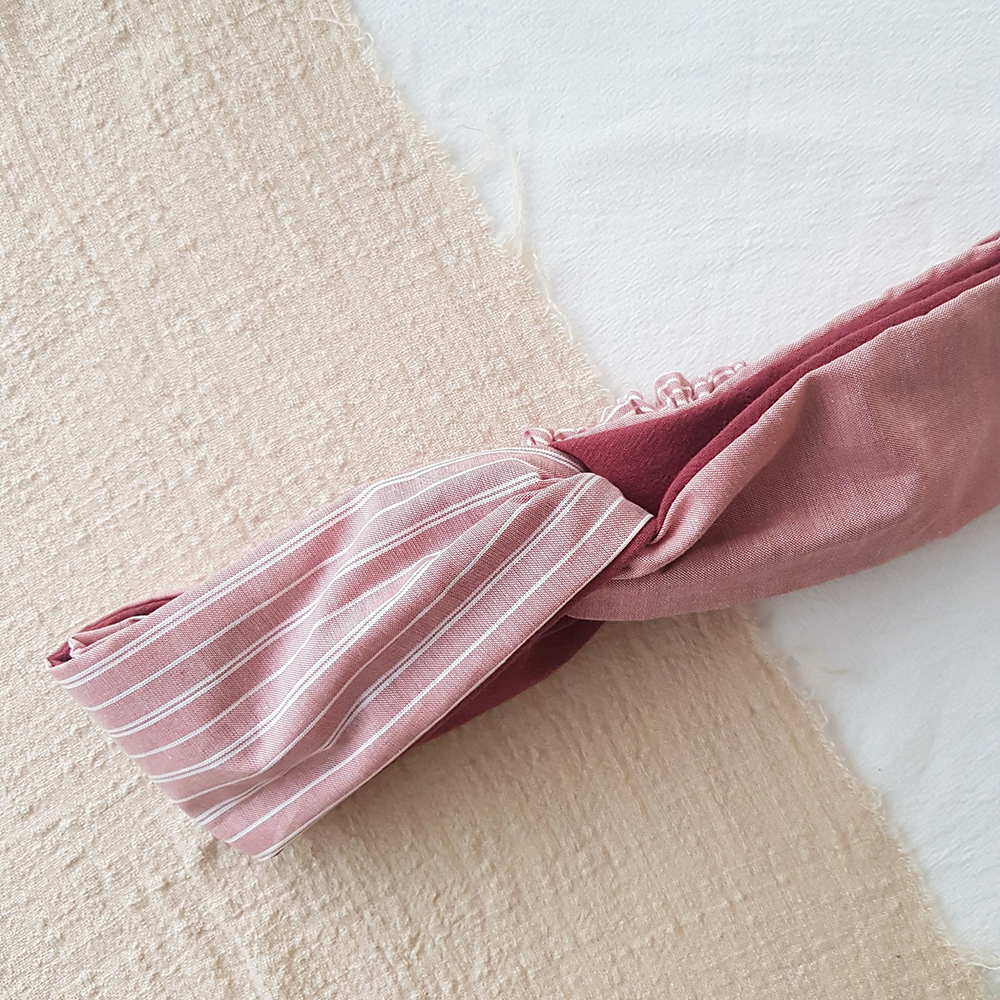 MIX 粉條 簡約清新 | 交叉鬆緊髮帶