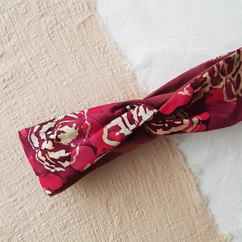 MIX 三生有幸 美國蠟染布 | 交叉鬆緊髮帶