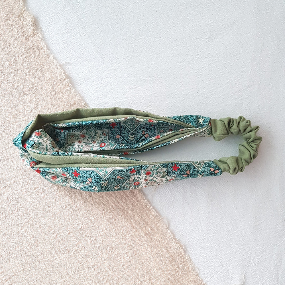 MIX 青花 | 交叉鬆緊髮帶