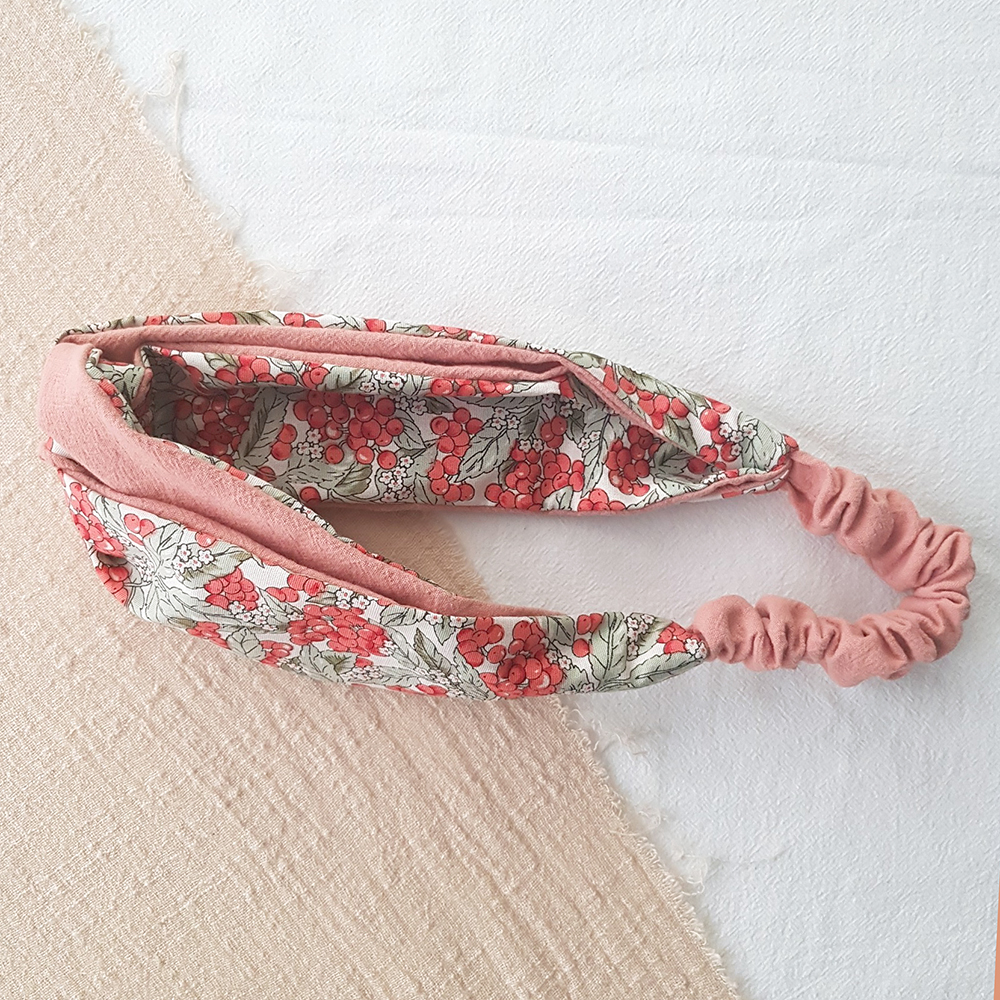 MIX 櫻桃小樹交叉鬆緊髮帶