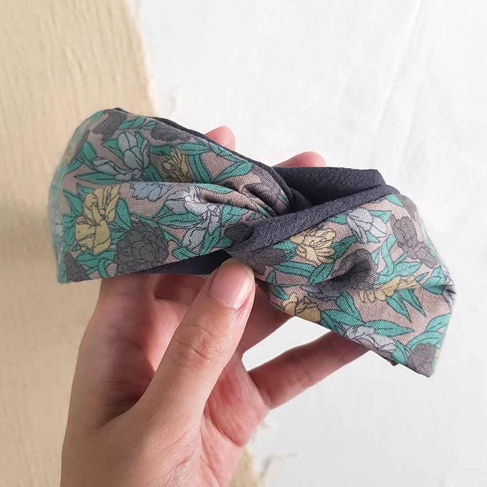 MIX 交織 韓國布 | 交叉鬆緊髮帶