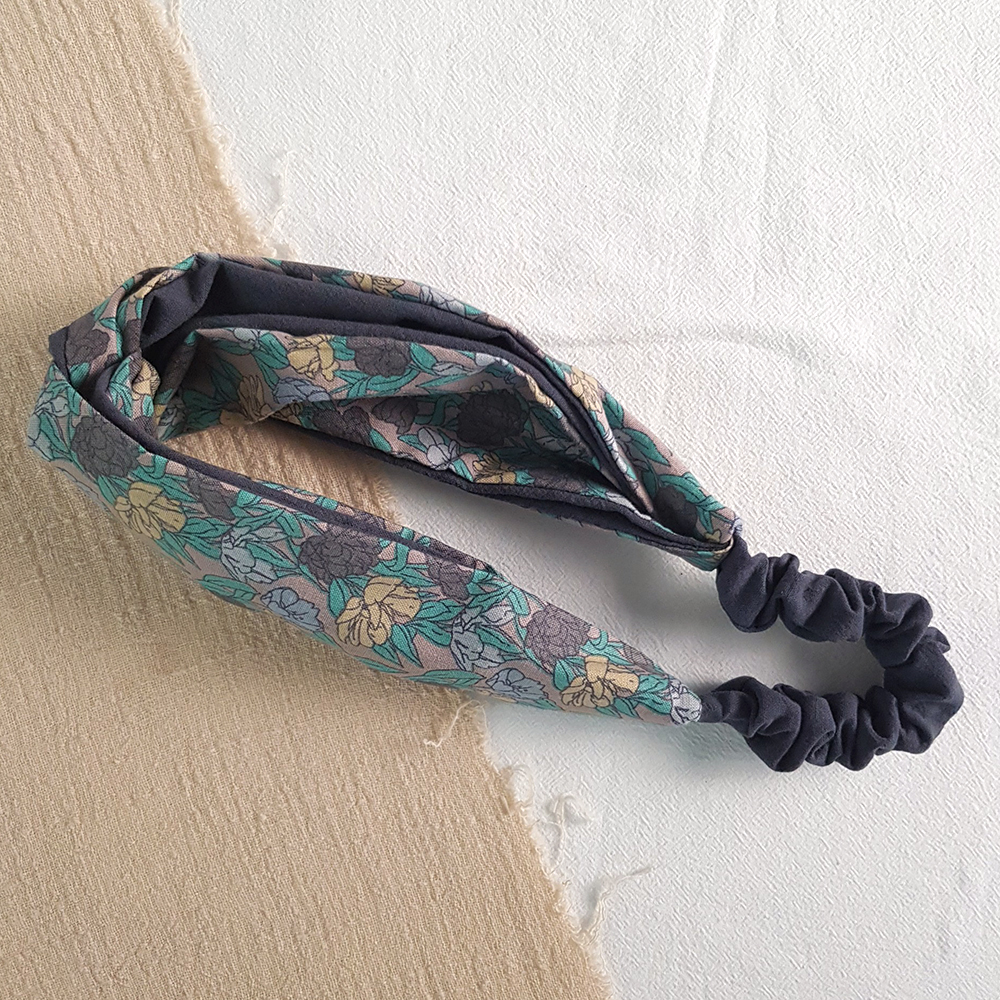 MIX 交織 韓國布 | 交叉鬆緊髮帶