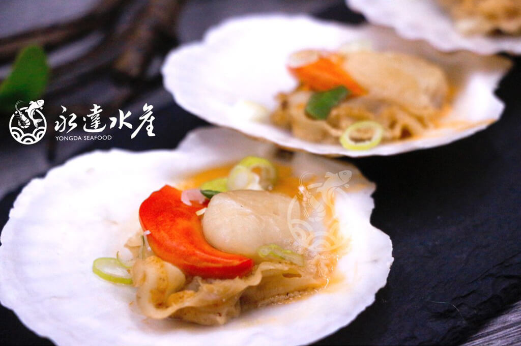 水產|海鮮|半殼扇貝|扇貝|元貝|帶子|扇貝肉|貝肉|貝