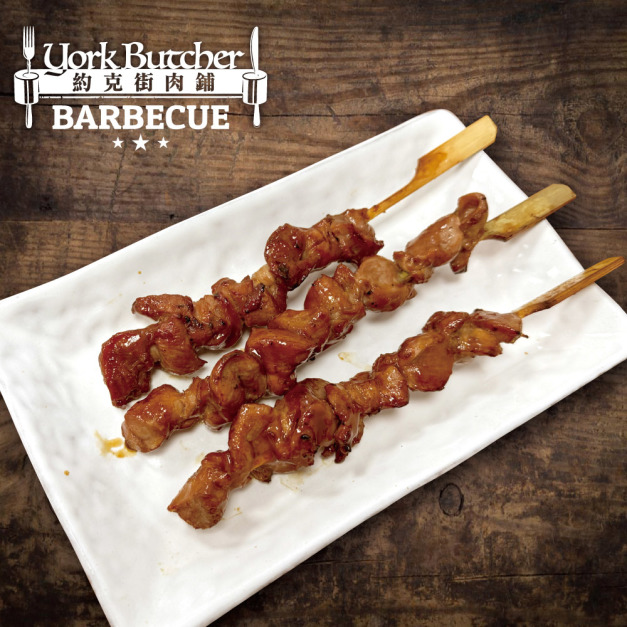 約克街肉鋪 醬燒雞胗串3串(30g+-10%/串/3串1包)_任選Teriyaki Chicken Gizzard Skewers