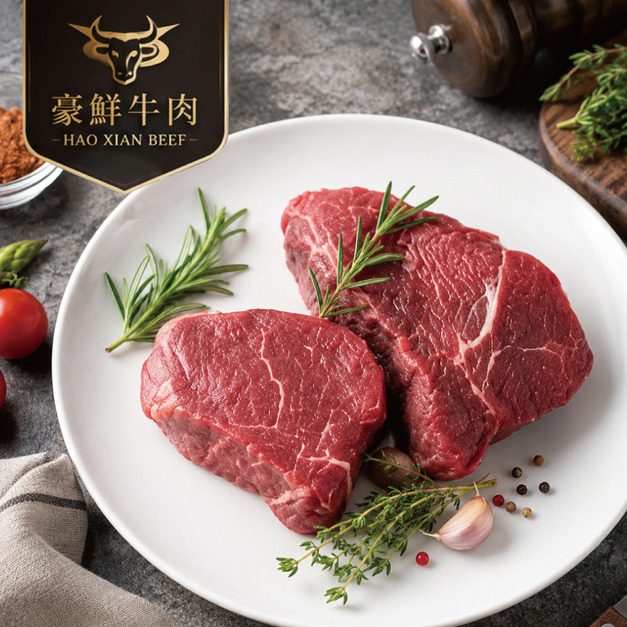 箱購批發 南美草原之心熟成菲力厚切80包(200g&plusmn;10%/包)_ South American Grassland Premium Aged Thick-Cut Tenderloin Steak
