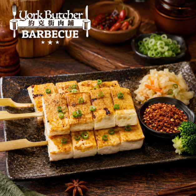約克街肉舖 軟嫩百頁豆腐串3串(65g&plusmn;10%/串/3串1包)_任選Tender Bean Curd Sheet Skewers
