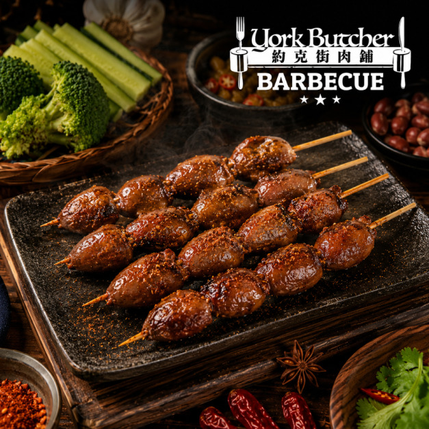 約克街肉舖 醬燒雞心串3串(40g+-10%/串/3串1包)_任選 Teriyaki Chicken Heart Skewers