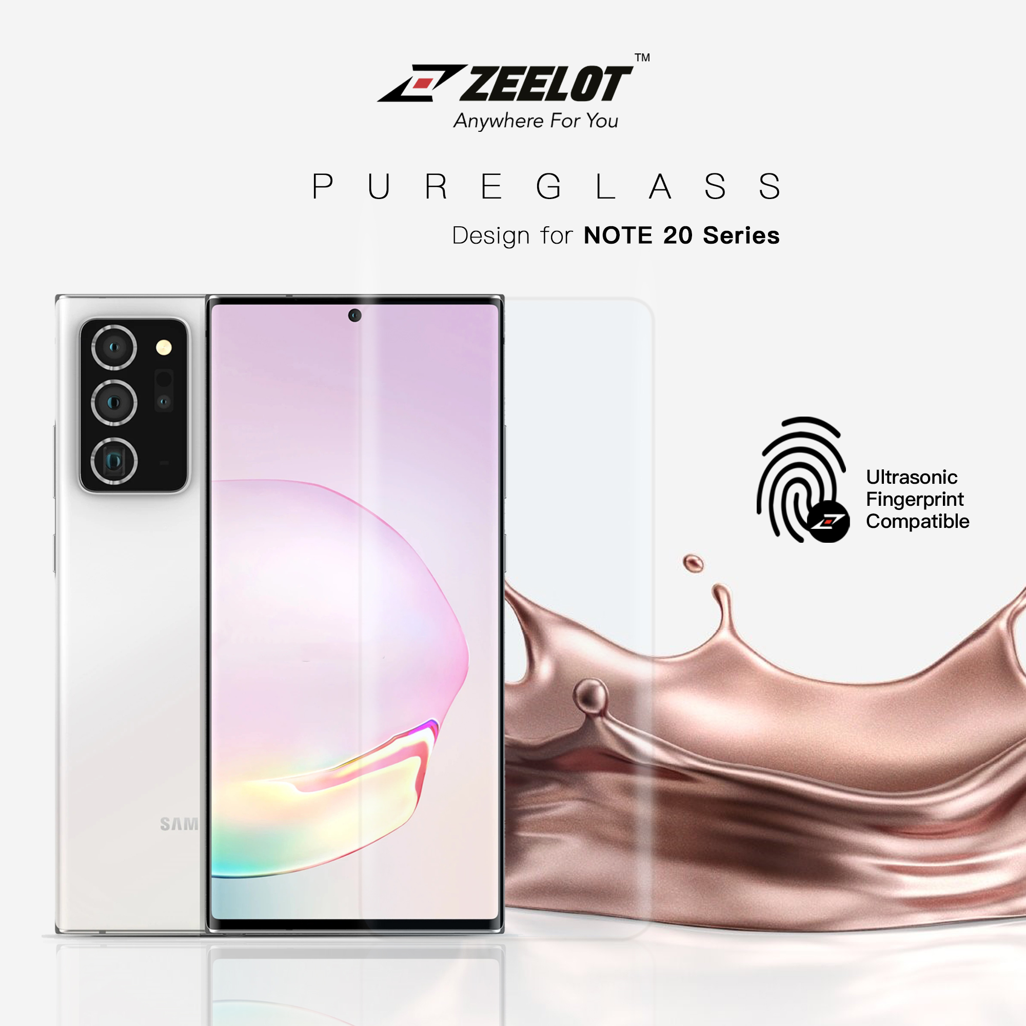 Samsung Note20 Ultra ｜UV膠｜曲面玻璃貼