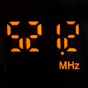 521.2 MHz 無線麥克風頻率顯示