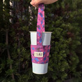 臺灣特有亞種 紫斑蝶｜紫色星空｜防潑水杯套