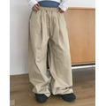 抽繩寬版休閒長褲_3