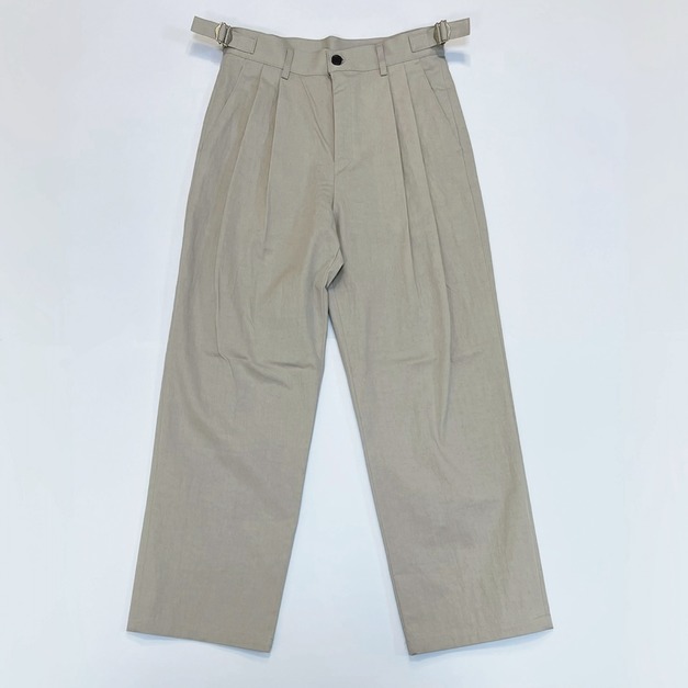 調節扣雙摺西裝長褲