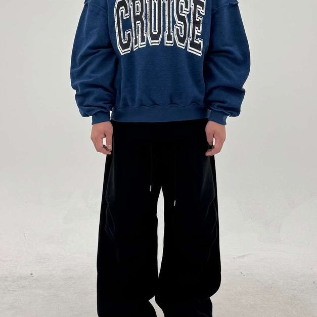 字母雙面穿長衛衣T