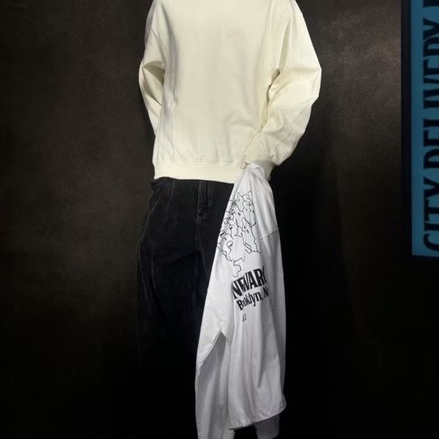 細螺紋基本長袖Tee