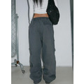 立體口袋工裝寬版長褲_2