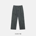 立體口袋工裝寬版長褲_4