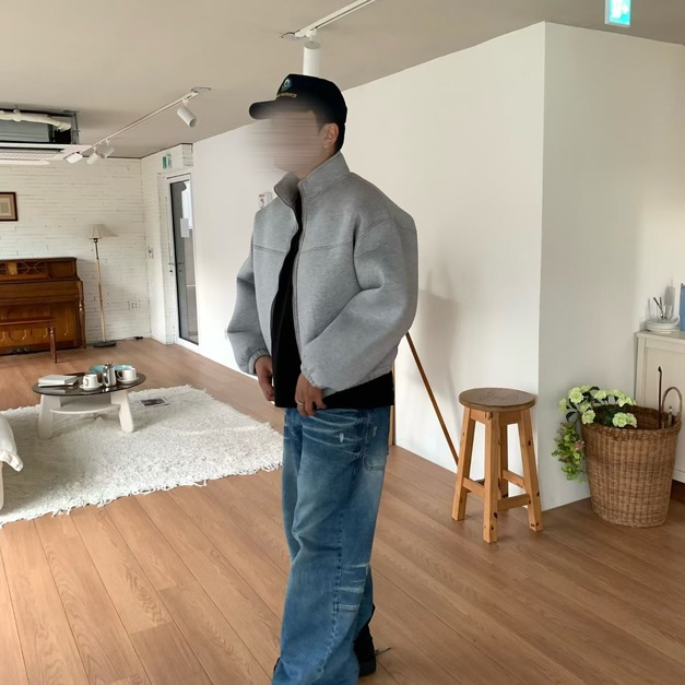 立領厚磅太空棉外套