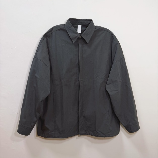 鬆身抽繩襯衫外套