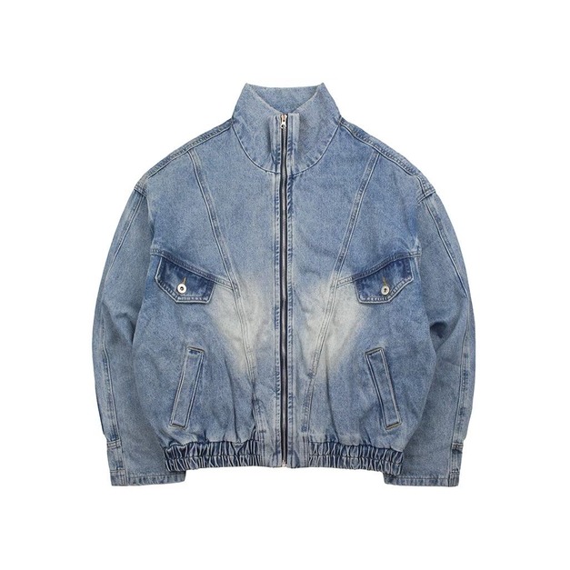 結構拼接牛仔外套