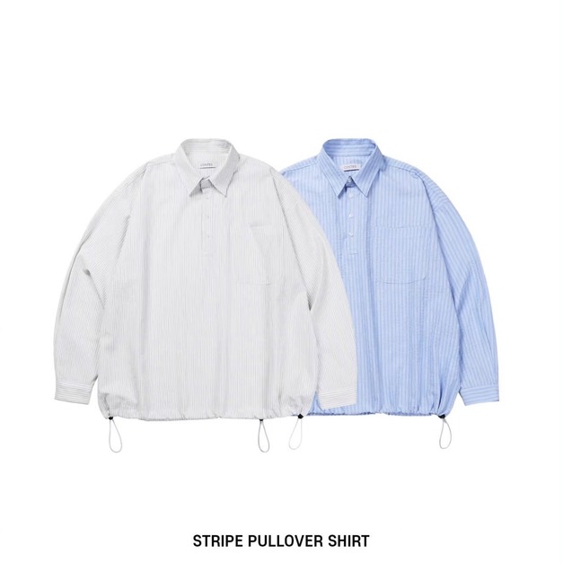 日系條紋抽繩長袖衫