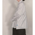 落肩寬版條紋襯衫_1