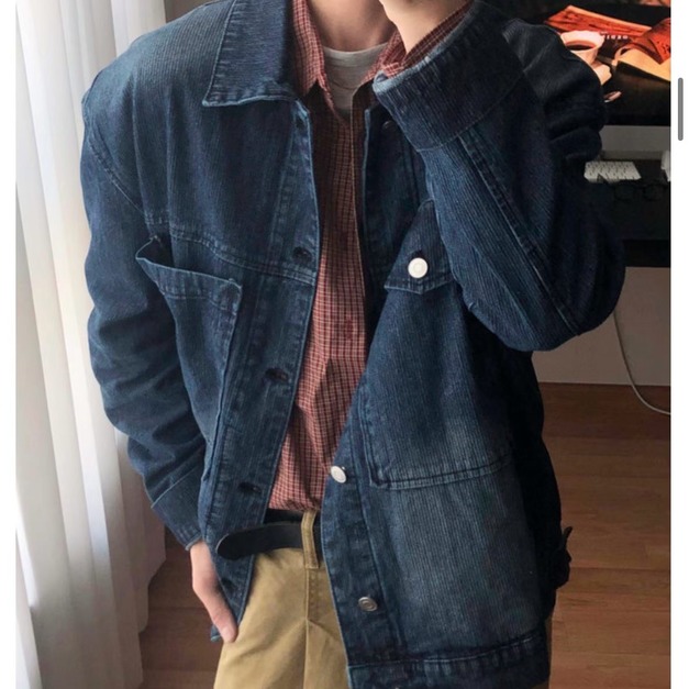 單寧薄牛仔外套