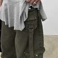 腰間小口袋設計直筒工作褲_2