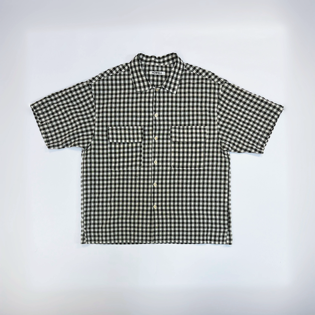 雙口袋泡泡紗短袖襯衫