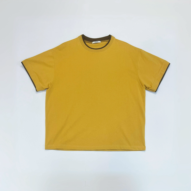 滾邊雙色短版Tee