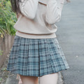 格紋百褶裙（2色）